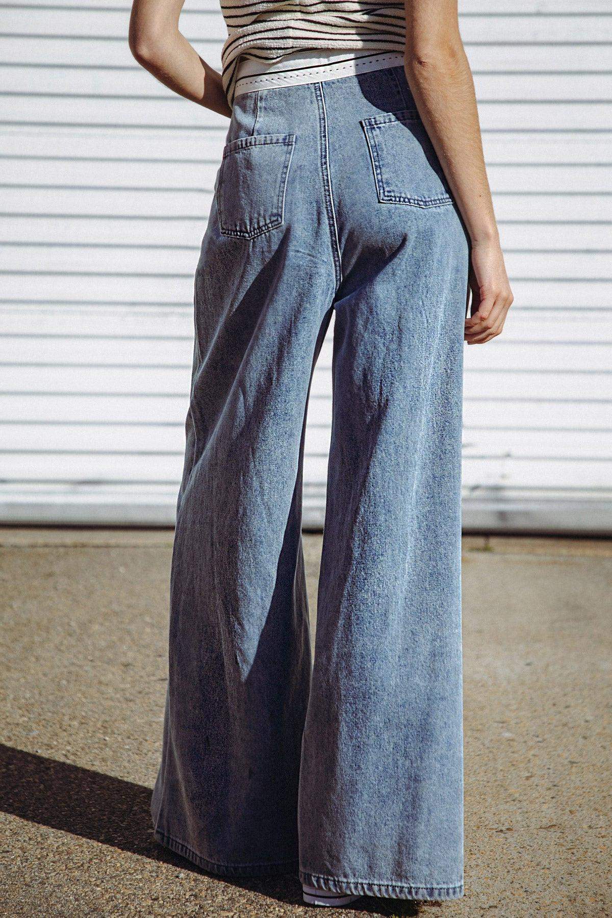 FOREVER WONDERING DENIM PANTS - Flying Tomato - Flyclothing LLC