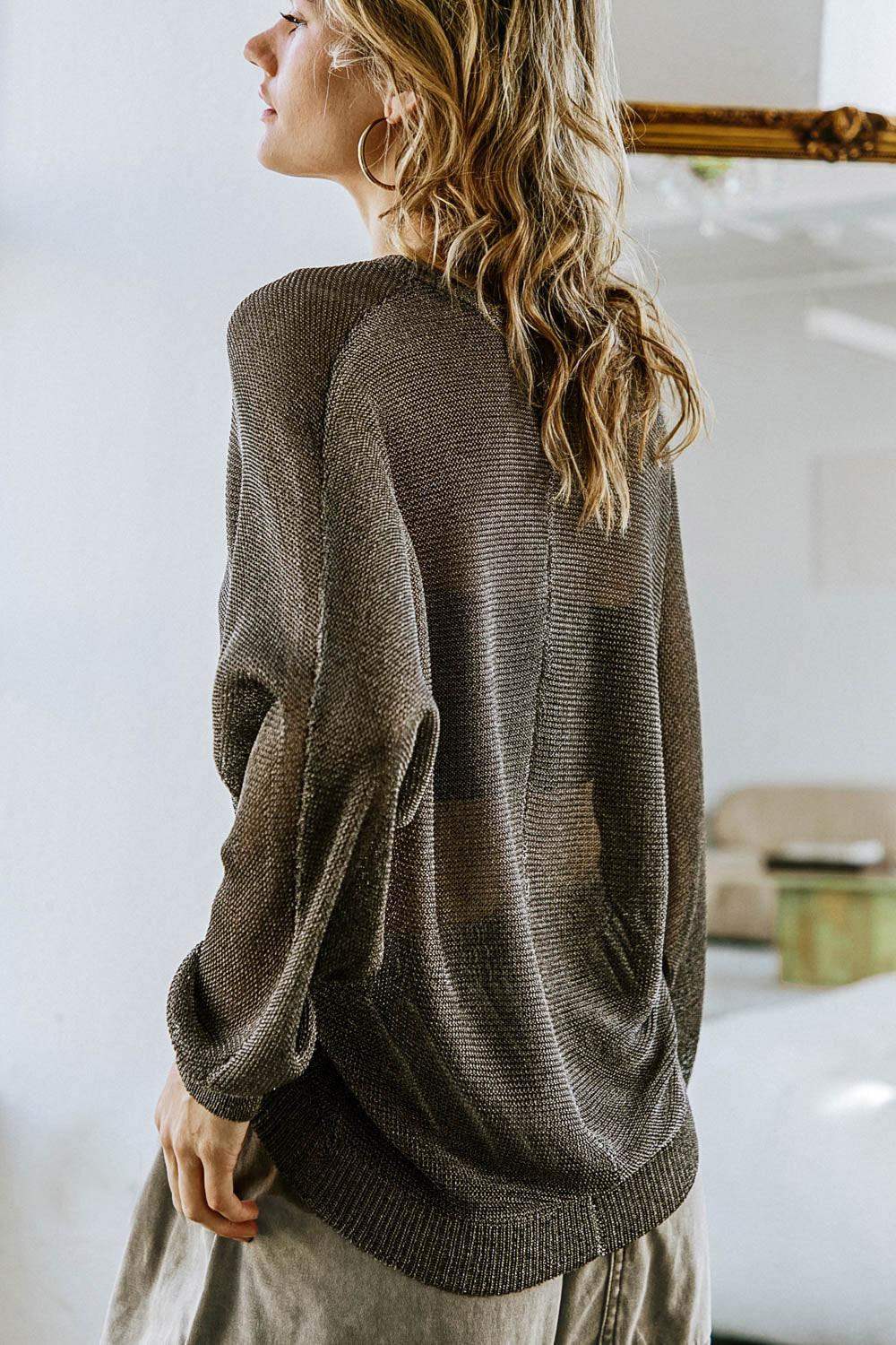 HERE GOES NOTHING SWEATER TOP - Flying Tomato - Flyclothing LLC