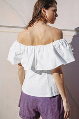 TIME FOR SOMETHING WOVEN TOP - Flying Tomato - Flyclothing LLC