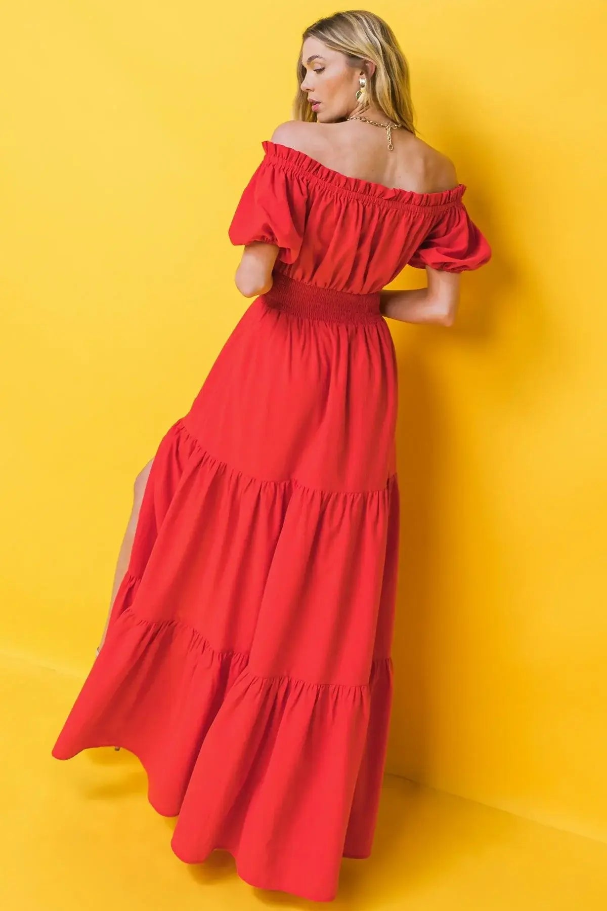 OUT IN THE COUNTRY WOVEN MAXI DRESS - Flying Tomato - Flyclothing LLC