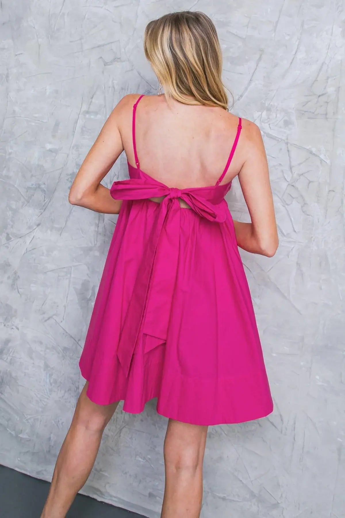 GIVE IT A GUESS WOVEN MINI DRESS - Flying Tomato - Flyclothing LLC
