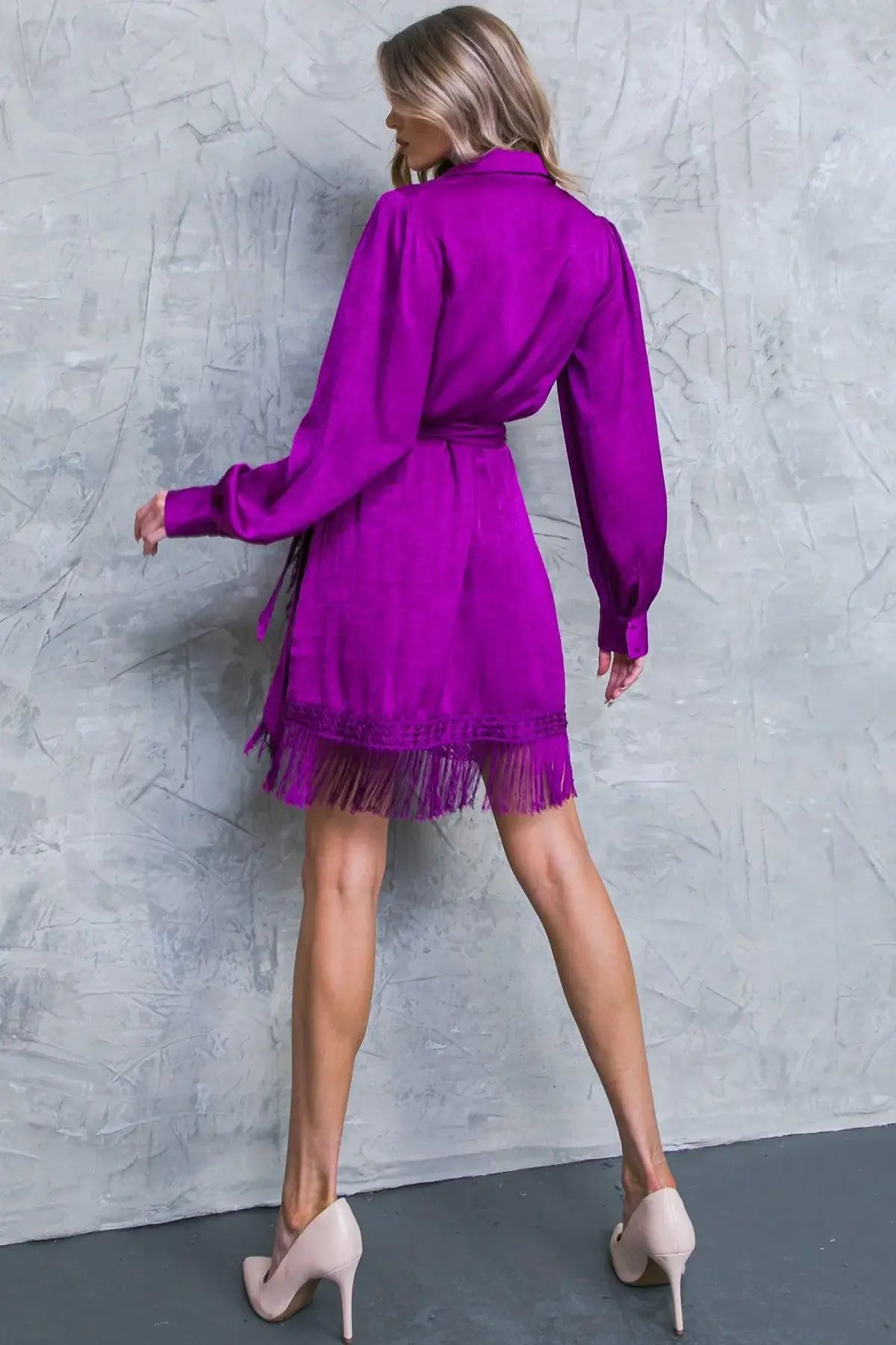 NEVER GONNA GIVE UP WOVEN MIDI DRESS - Flying Tomato - Flyclothing LLC