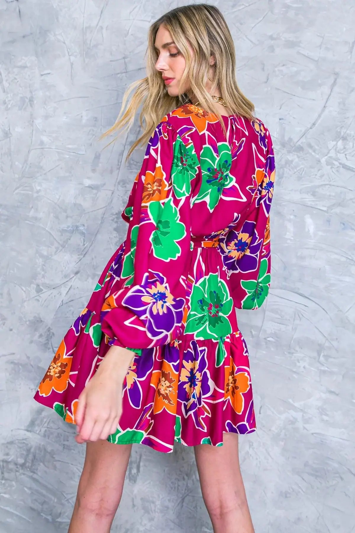 ELEVATED ATTITUDE WOVEN MINI DRESS - Flying Tomato - Flyclothing LLC