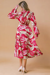 HEART OF WOVEN MIDI DRESS - Flying Tomato - Flyclothing LLC