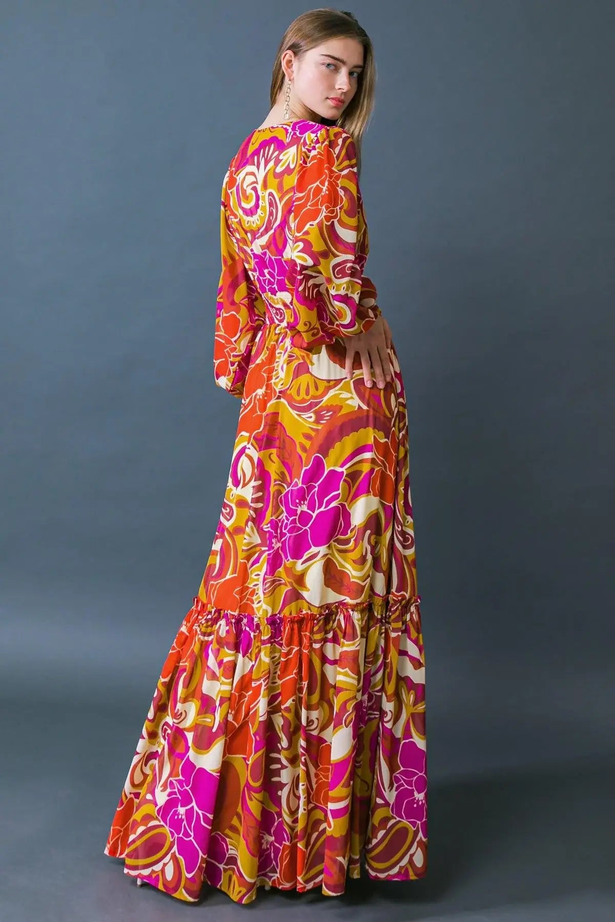 READY FOR THE SPOTLIGHT WOVEN MAXI DRESS - Flying Tomato - Flyclothing LLC