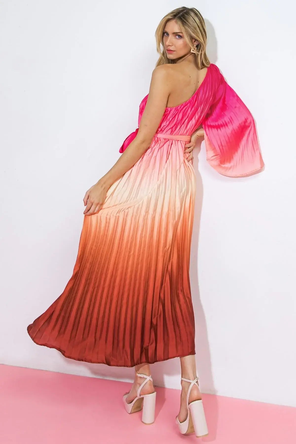 YOU'RE MY LOVER WOVEN MIDI DRESS - Flying Tomato - Flyclothing LLC