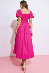 A PEACEFUL PLACE WOVEN MIDI DRESS - Flying Tomato - Flyclothing LLC