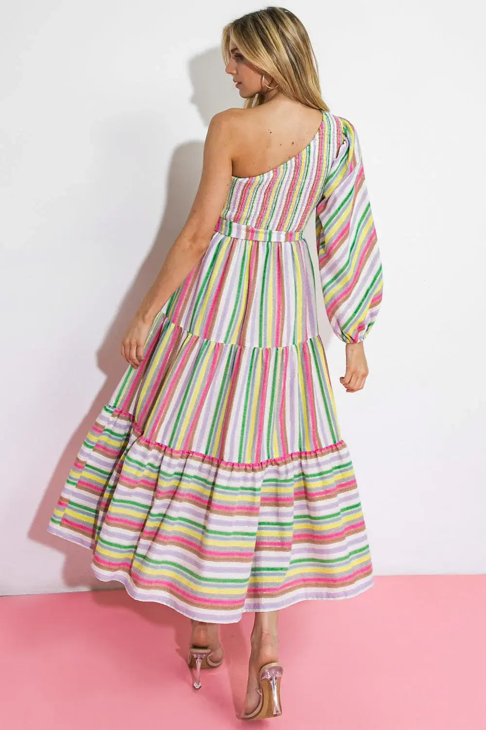 NO MATTER WHERE I GO WOVEN MIDI DRESS - Flying Tomato - Flyclothing LLC