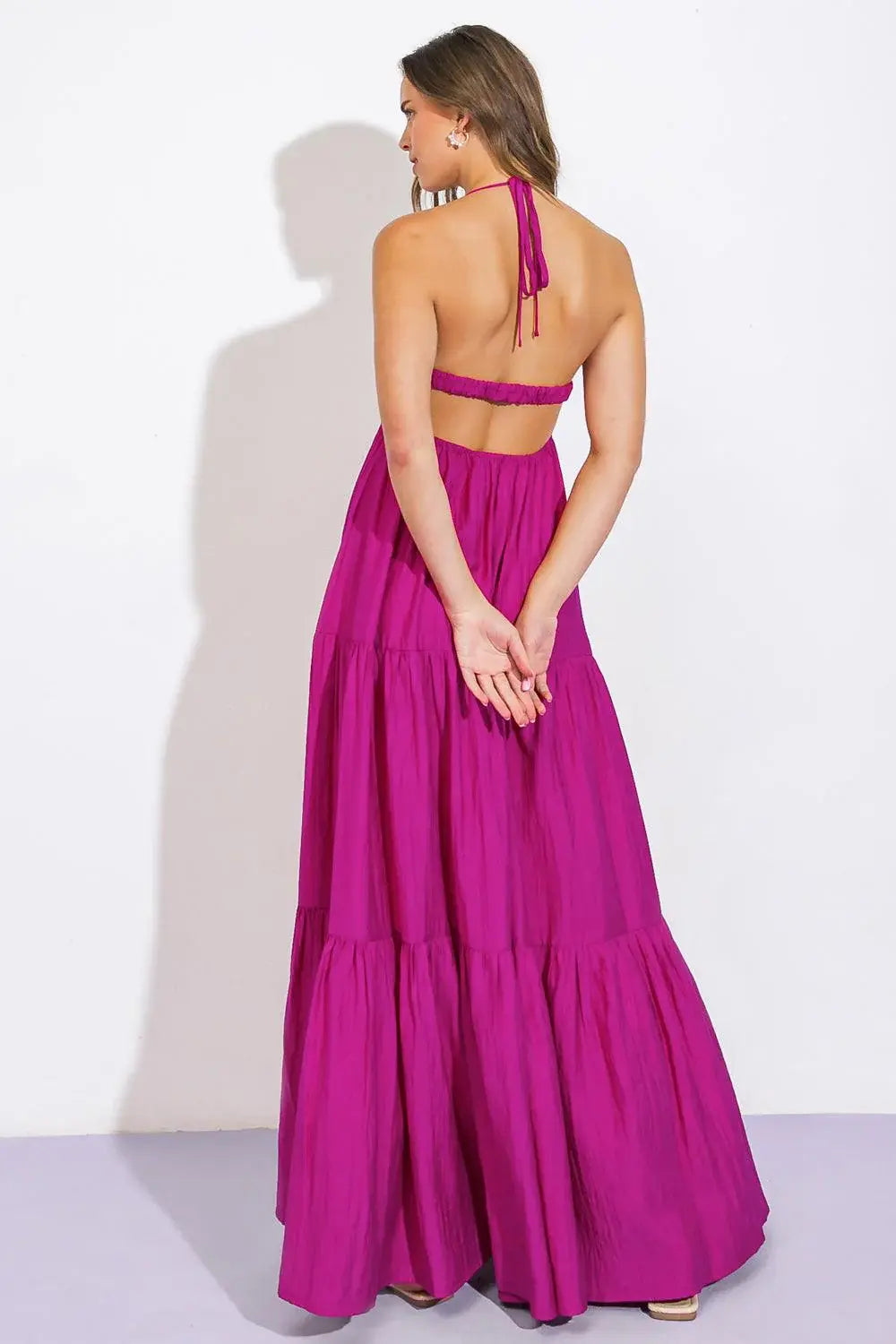 AFTER PARTY WOVEN MIDI DRESS - Flying Tomato - Flyclothing LLC