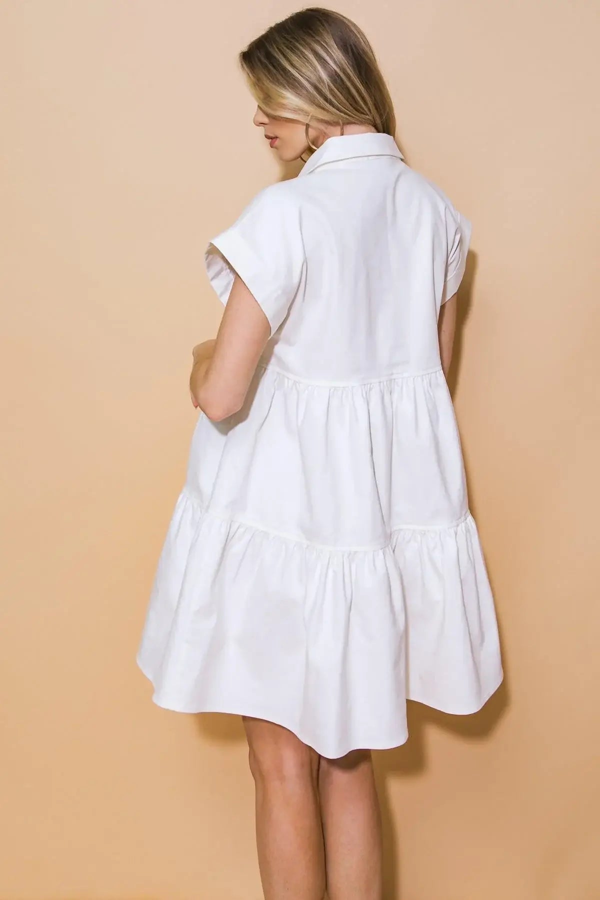 TIMELESS BEAUTY TWILL MINI DRESS - Flying Tomato - Flyclothing LLC
