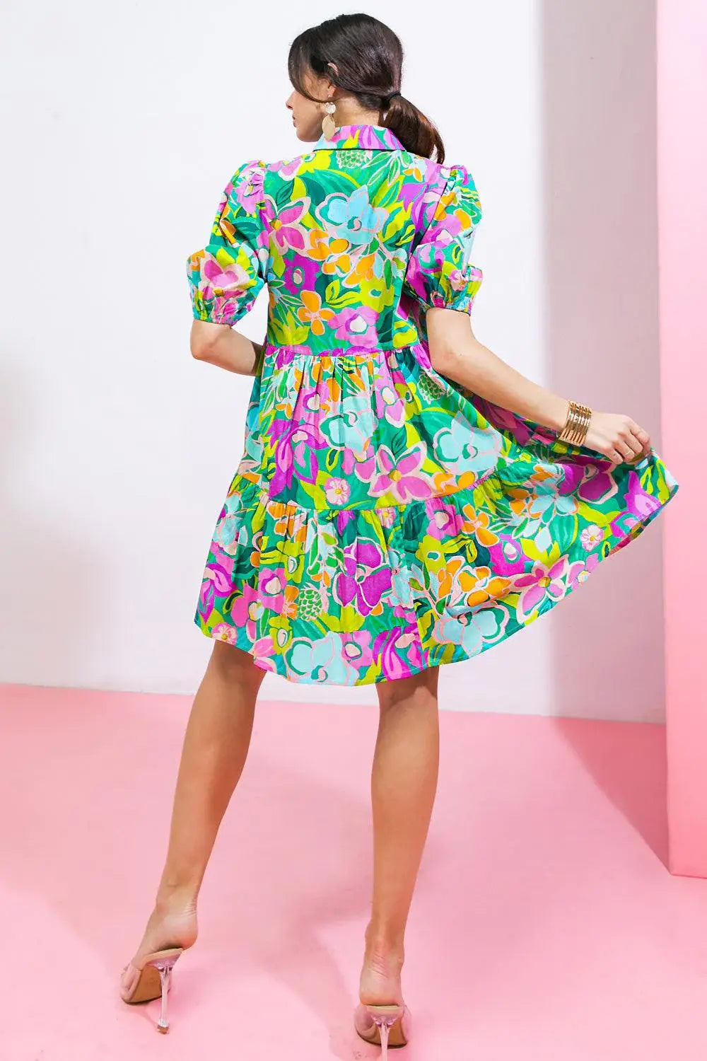 CONTAIN THE SUN POPLIN MINI DRESS - Flying Tomato - Flyclothing LLC