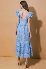 STILL THINKING LACE MIDI DRESS - Flying Tomato - Flyclothing LLC