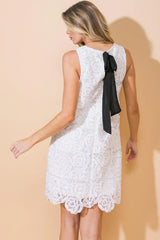 ACROSS THE WAY WOVEN LACE MINI DRESS - Flying Tomato - Flyclothing LLC