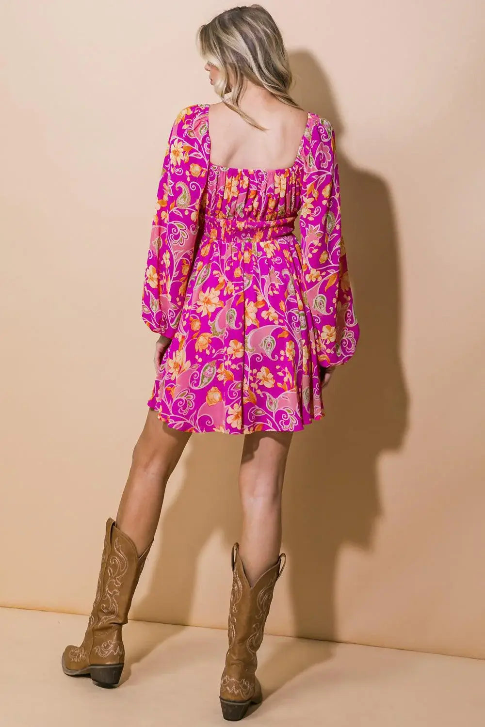 THRIVING ALL NIGHT WOVEN MINI DRESS - Flying Tomato - Flyclothing LLC