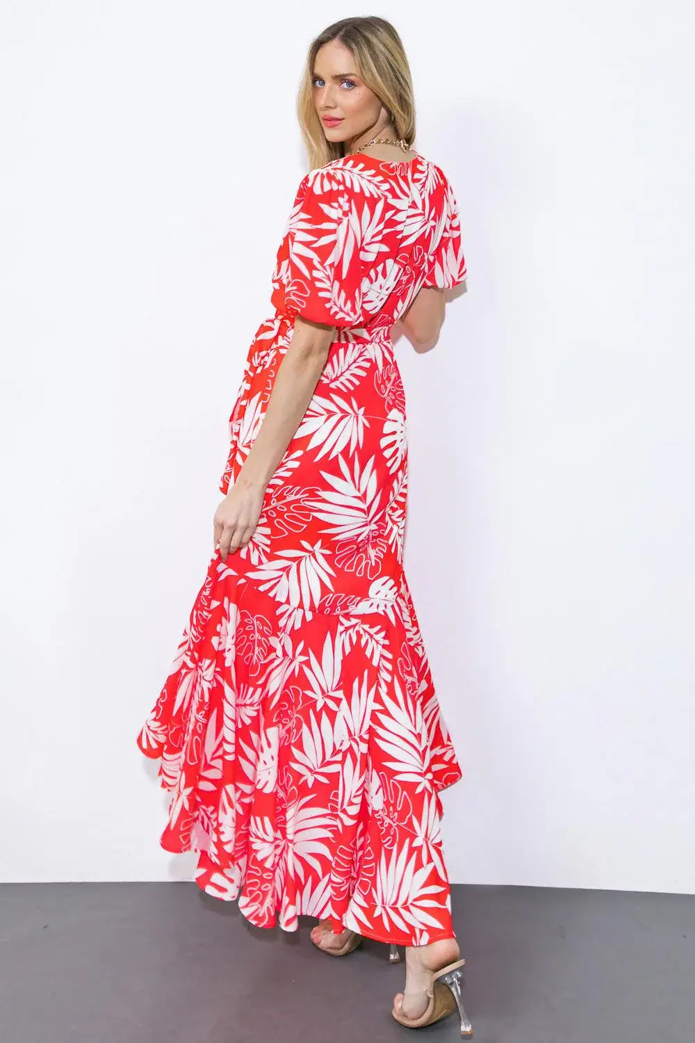 CRAZY IN LOVE WOVEN MIDI DRESS - Flying Tomato - Flyclothing LLC