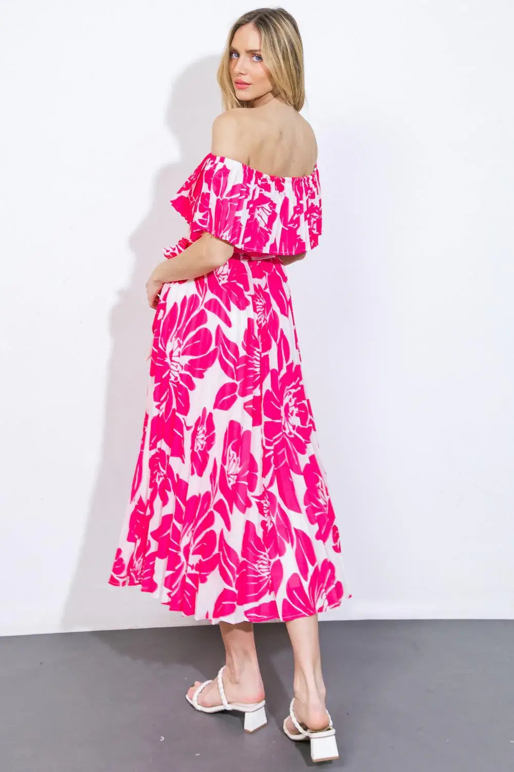 LOVE SCRIPT WOVEN MIDI DRESS - Flying Tomato - Flyclothing LLC