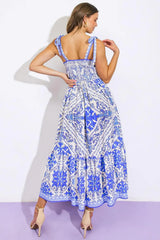 FINDING MY PEACE WOVEN MIDI DRESS - Flying Tomato - Flyclothing LLC