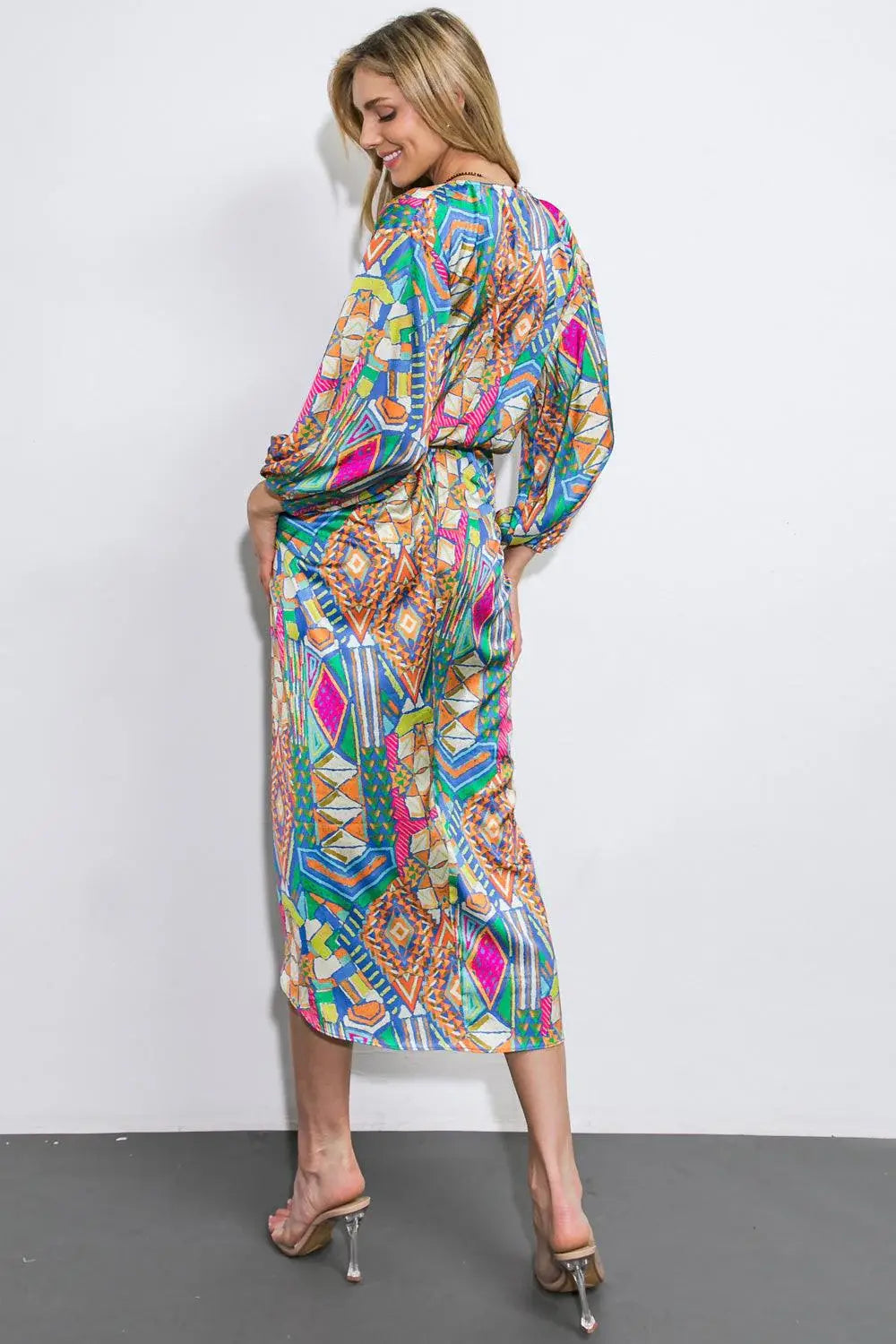 NOTHING'S CHANGED WOVEN MIDI DRESS - Flying Tomato - Flyclothing LLC