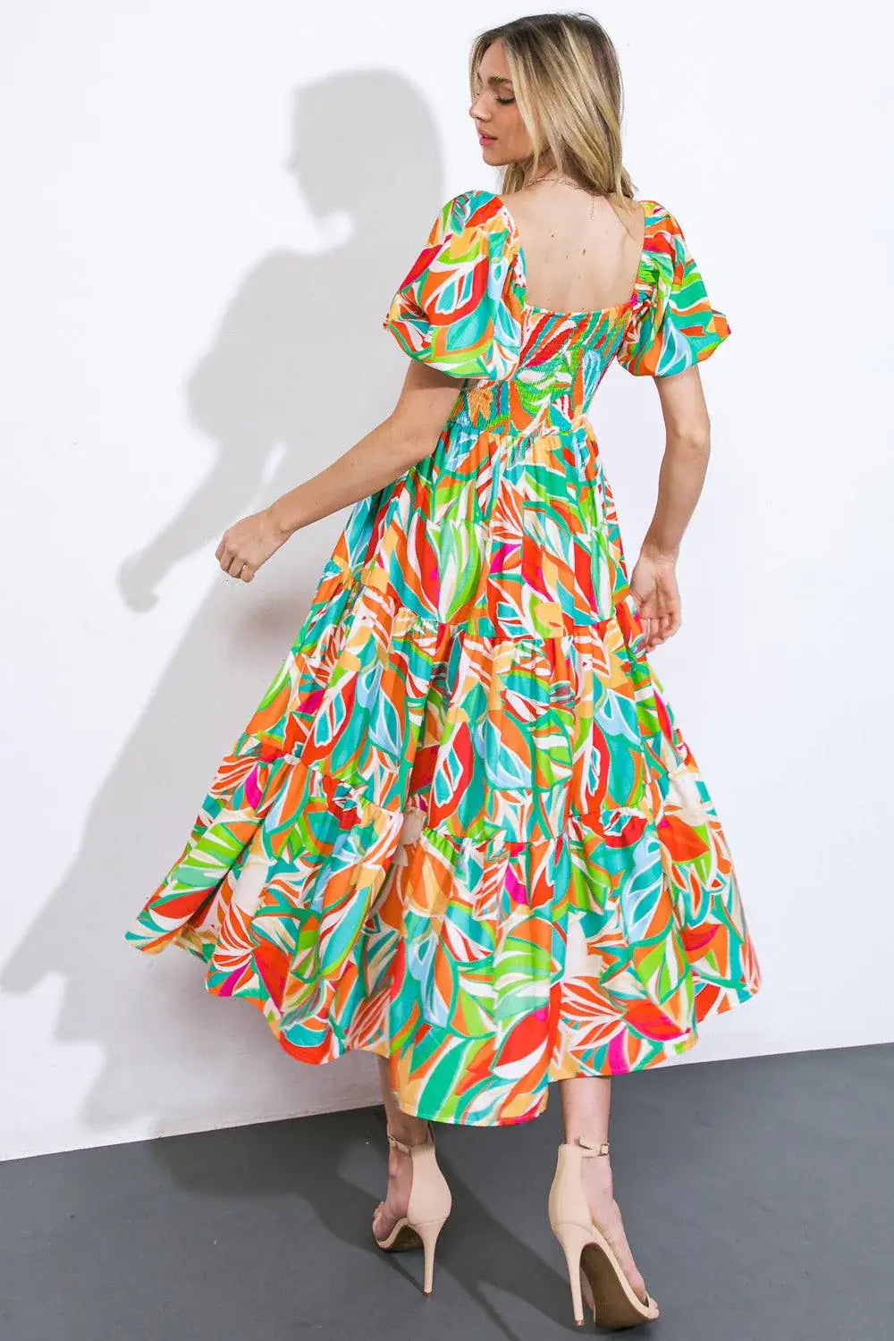 LONG LOST LOVER WOVEN MIDI DRESS - Flying Tomato - Flyclothing LLC