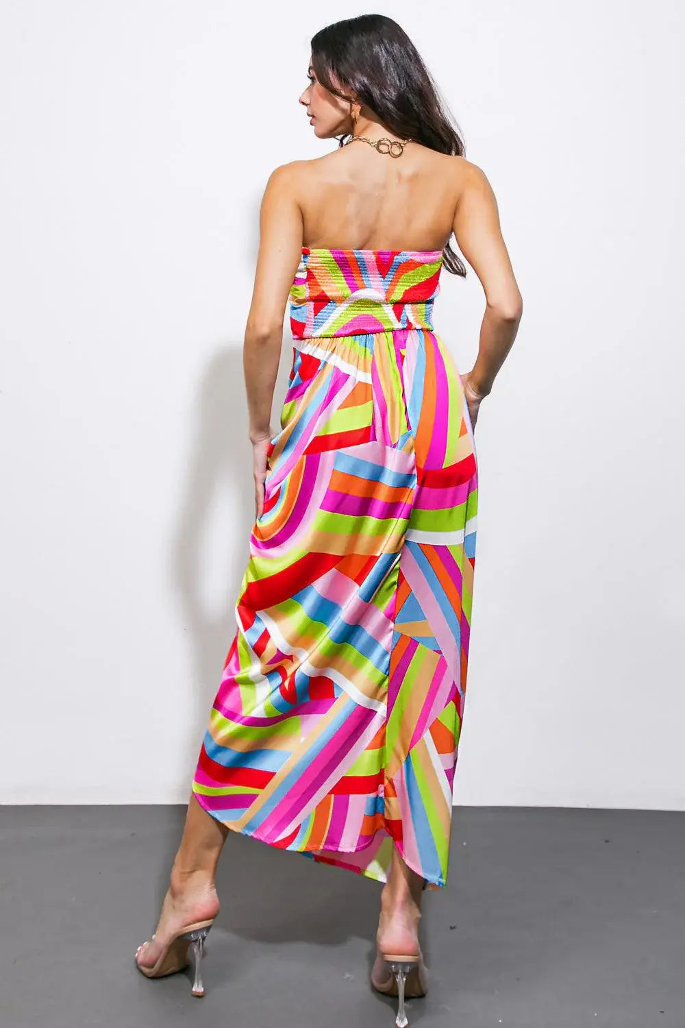 I'VE SEEN IT ALL WOVEN MIDI DRESS - Flying Tomato - Flyclothing LLC