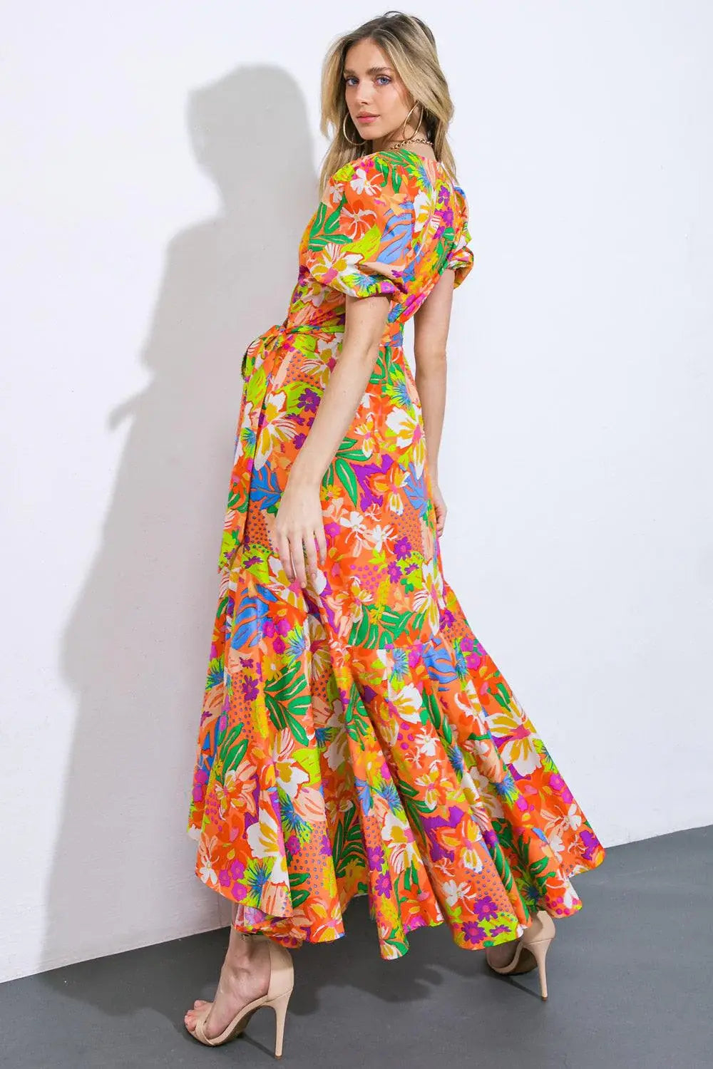 GARDEN OF LIFE WOVEN MIDI DRESS - Flying Tomato - Flyclothing LLC