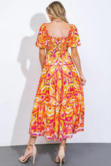 IT'S YOUR PLACE WOVEN MIDI DRESS - Flying Tomato - Flyclothing LLC