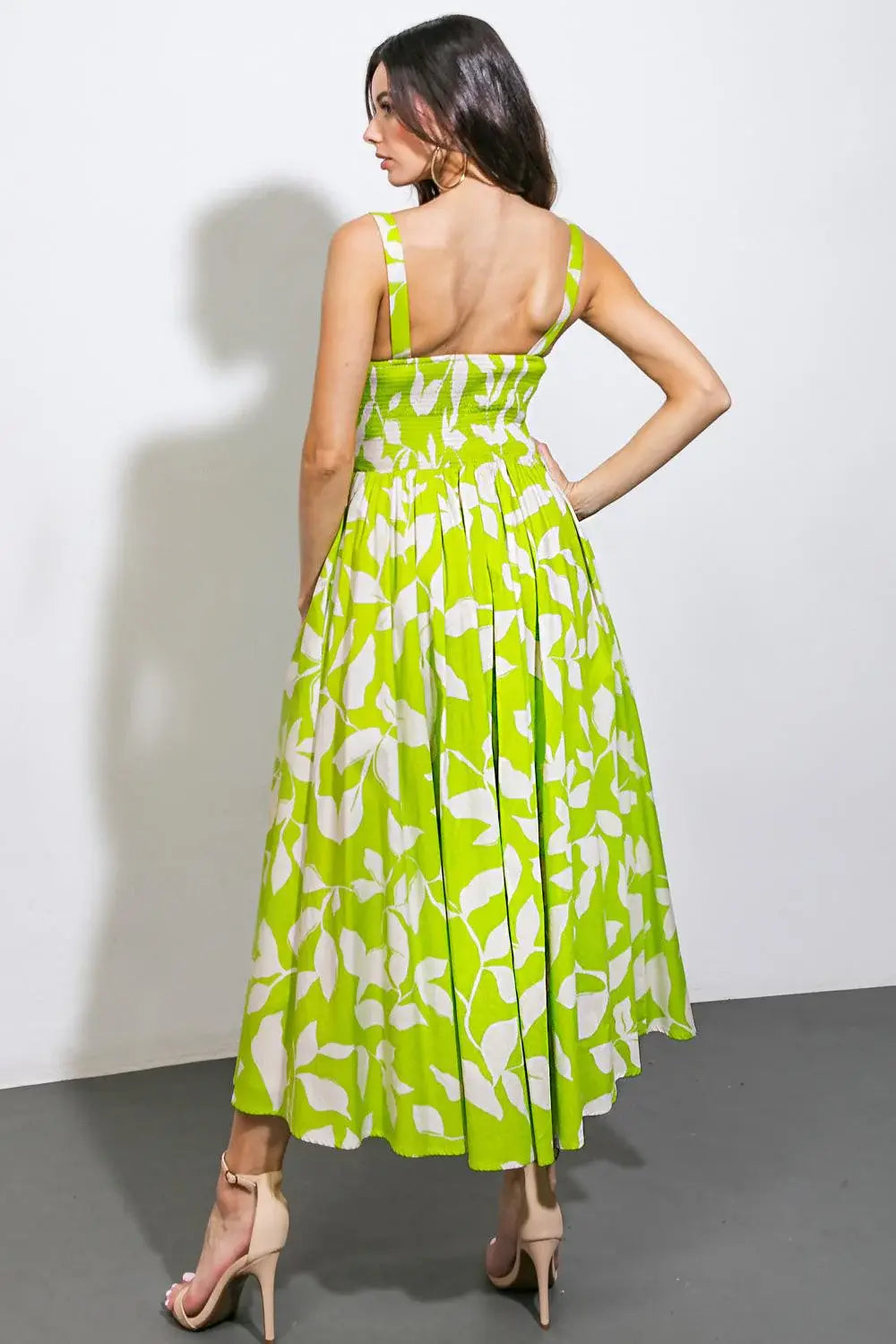 A PASSIONATE HEART WOVEN MIDI DRESS - Flying Tomato - Flyclothing LLC