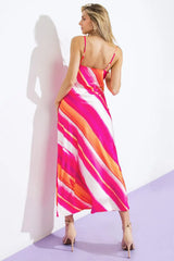 SPRING FLING WOVEN MIDI DRESS - Flying Tomato - Flyclothing LLC