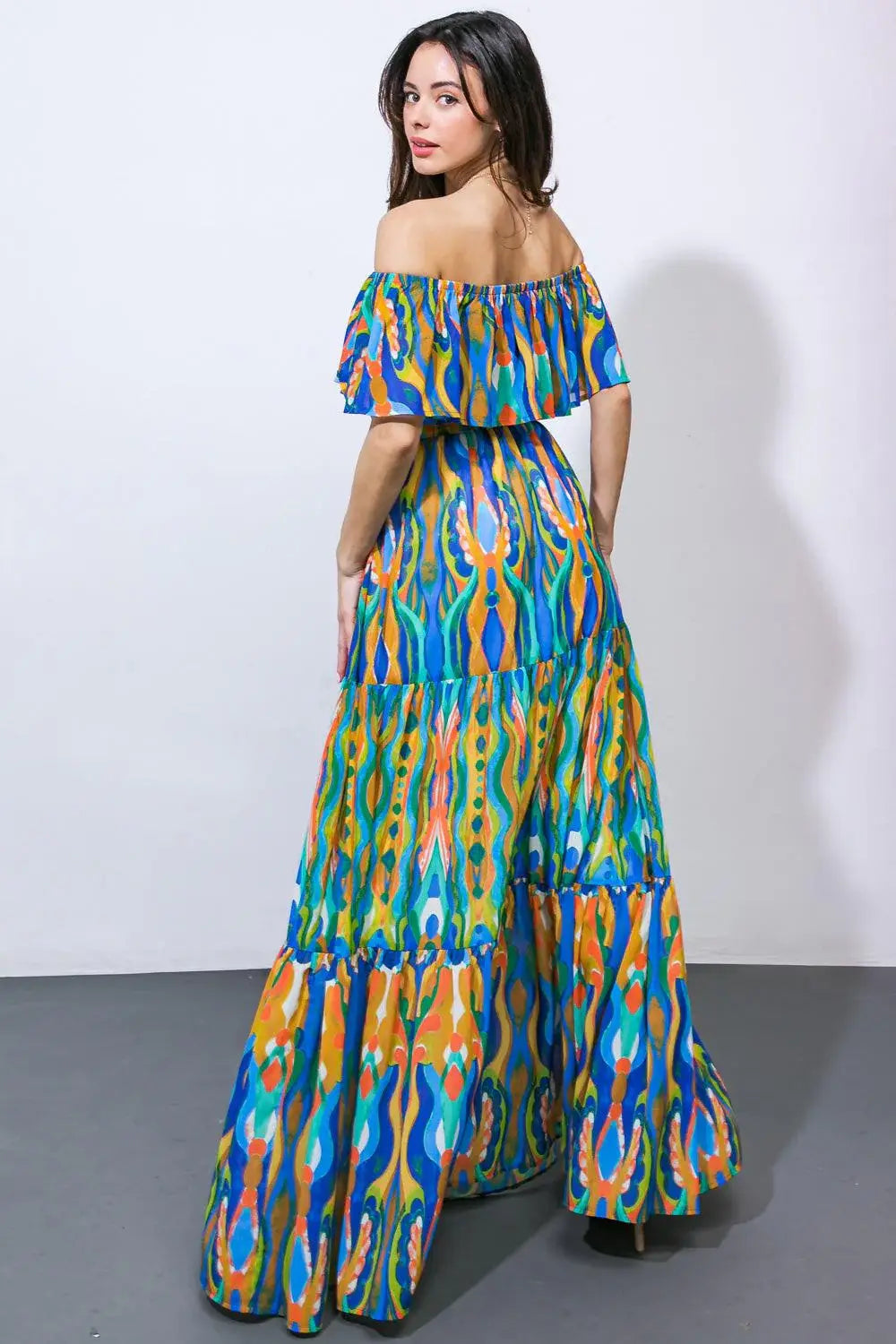 DARE TO BE YOU WOVEN MAXI DRESS - Flying Tomato - Flyclothing LLC