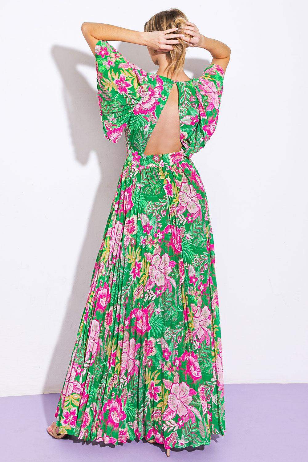 ALL NIGHT REVIVAL WOVEN MAXI DRESS - Flying Tomato - Flyclothing LLC