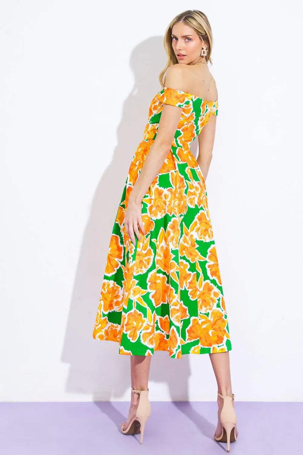 WHERE I WANT TO BE TWILL MIDI DRESS - Flying Tomato - Flyclothing LLC