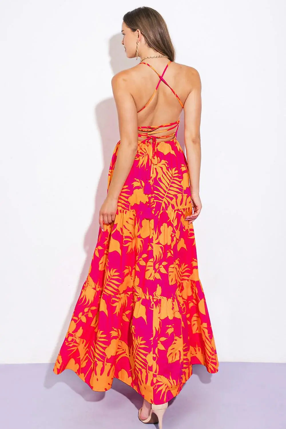 CLOSE TO YOUR HEART WOVEN MAXI DRESS - Flying Tomato - Flyclothing LLC