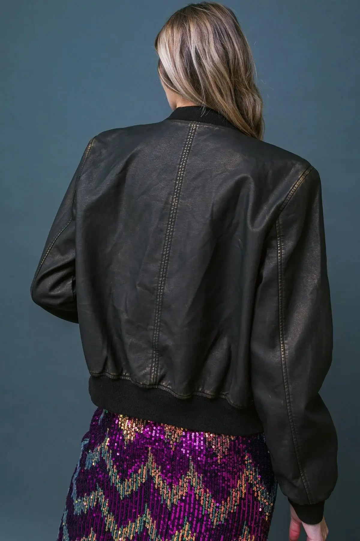 MY GREATEST JOY LEATHER JACKET - Flying Tomato - Flyclothing LLC
