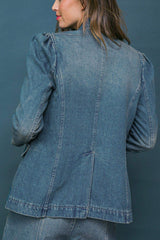 GIVE IT YOUR ALL DENIM BLAZER - Flying Tomato - Flyclothing LLC