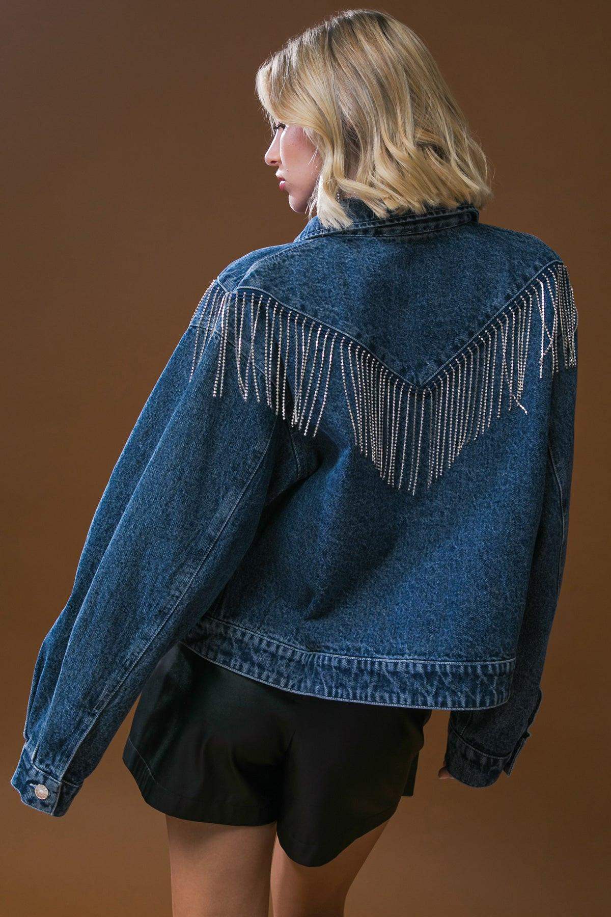 STUNNING EXCELLENCE WASHED DENIM JACKET - Flying Tomato - Flyclothing LLC