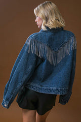 STUNNING EXCELLENCE WASHED DENIM JACKET - Flying Tomato - Flyclothing LLC