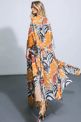 WHERE THE WIND WOVEN MIDI KIMONO - Flying Tomato - Flyclothing LLC