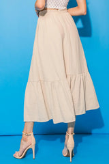 LOVELY MOOD WOVEN MIDI SKIRT - Flying Tomato - Flyclothing LLC