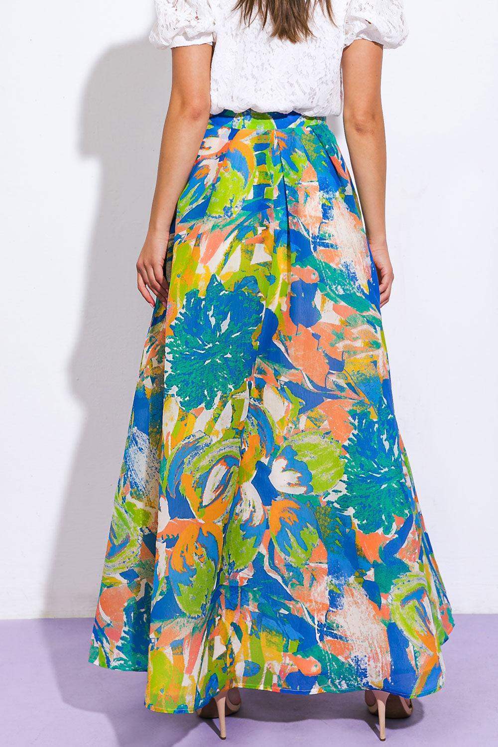 COASTAL CHIC WOVEN MAXI SKIRT - Flying Tomato - Flyclothing LLC