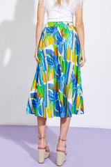 ARE WE THERE YET WOVEN MIDI SKIRT - Flying Tomato - Flyclothing LLC
