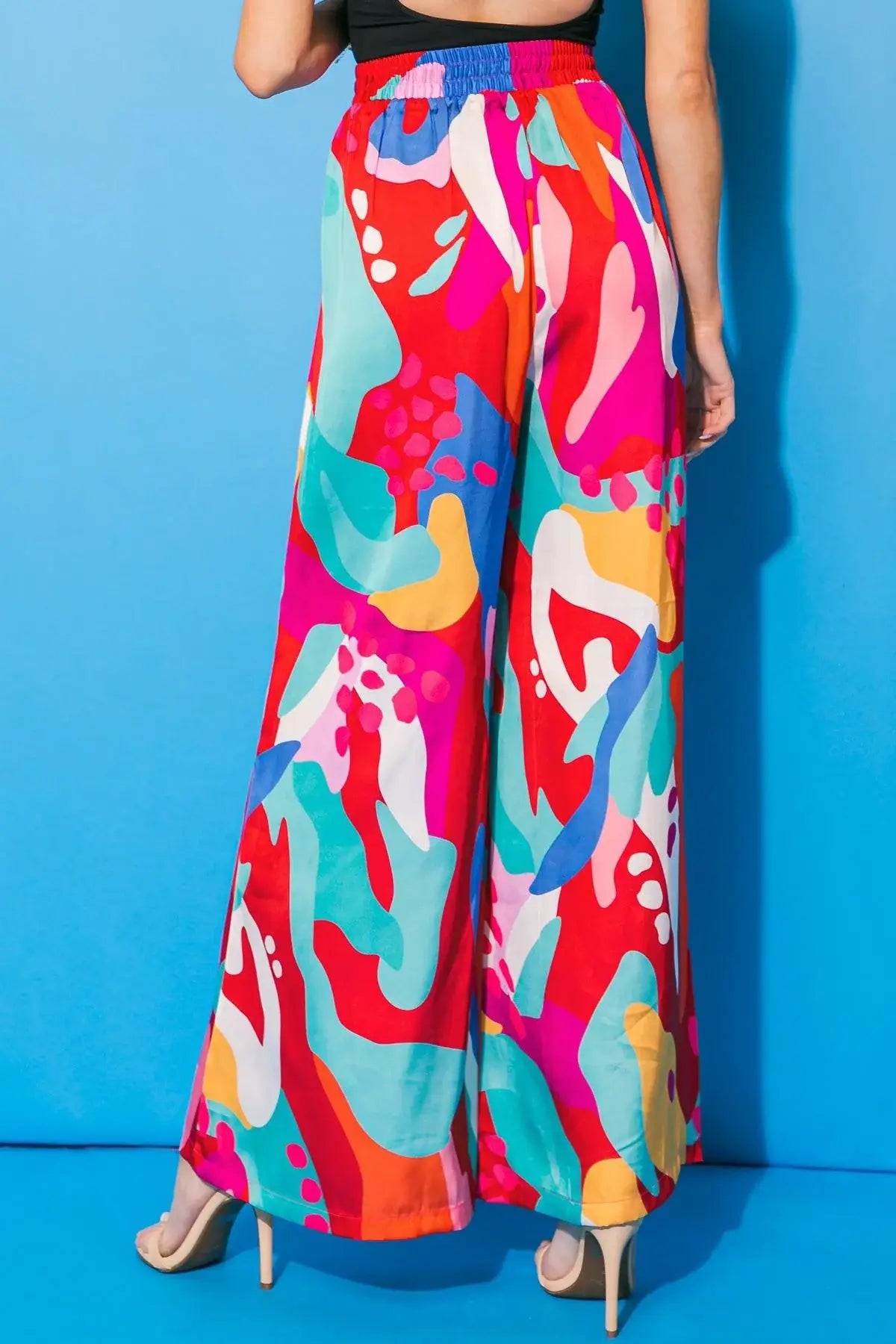 CANCUN GETAWAY SATIN PANTS - Flying Tomato - Flyclothing LLC