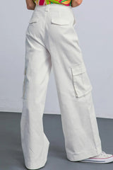 ADORABLE POSH WOVEN CARGO PANTS - Flying Tomato - Flyclothing LLC