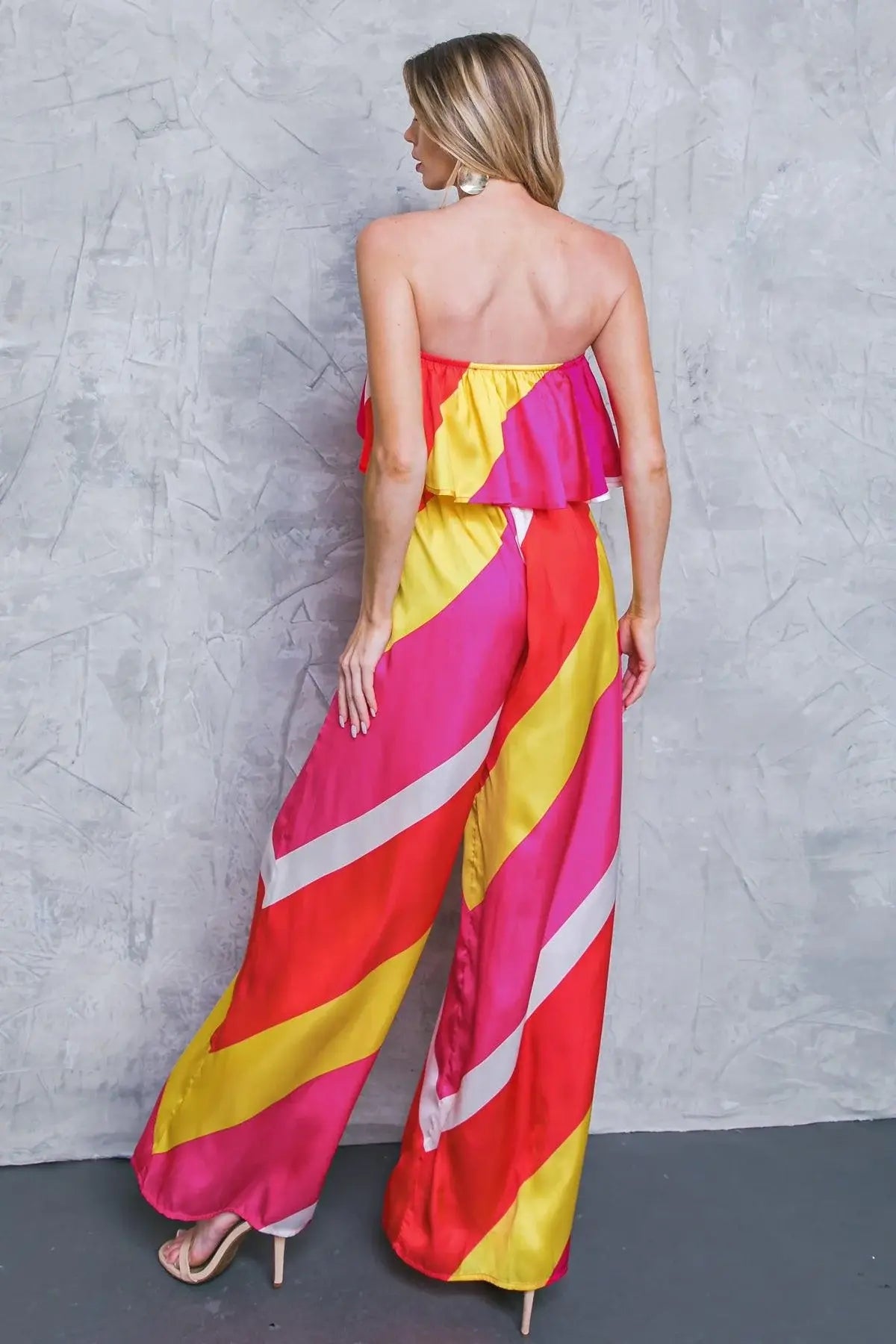 BROADWALK DREAM WOVEN JUMPSUIT - Flying Tomato - Flyclothing LLC