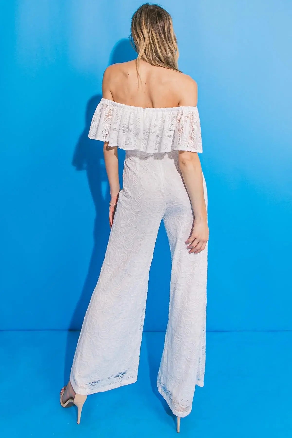 FATE INTERVENES WOVEN LACE JUMPSUIT - Flying Tomato - Flyclothing LLC