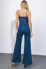 DRIFT AWAY DENIM JUMPSUIT - Flying Tomato - Flyclothing LLC