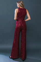 DIVINE WANDERINGS SEQUIN JUMPSUIT - Flying Tomato - Flyclothing LLC