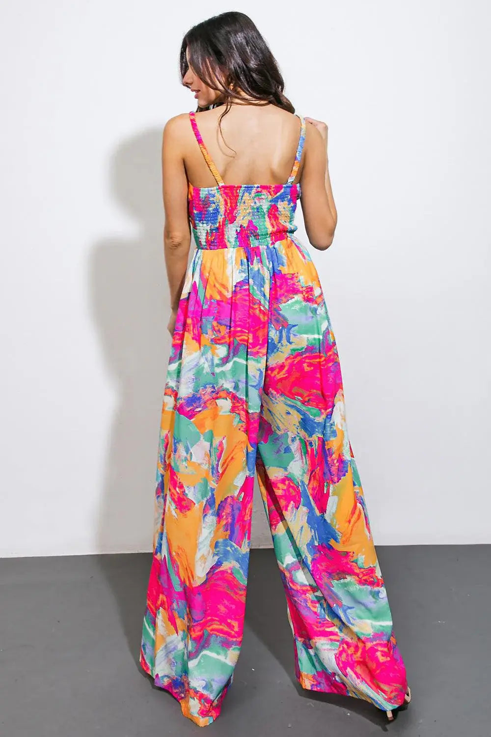 WANDERING AROUND WOVEN JUMPSUIT - Flying Tomato - Flyclothing LLC