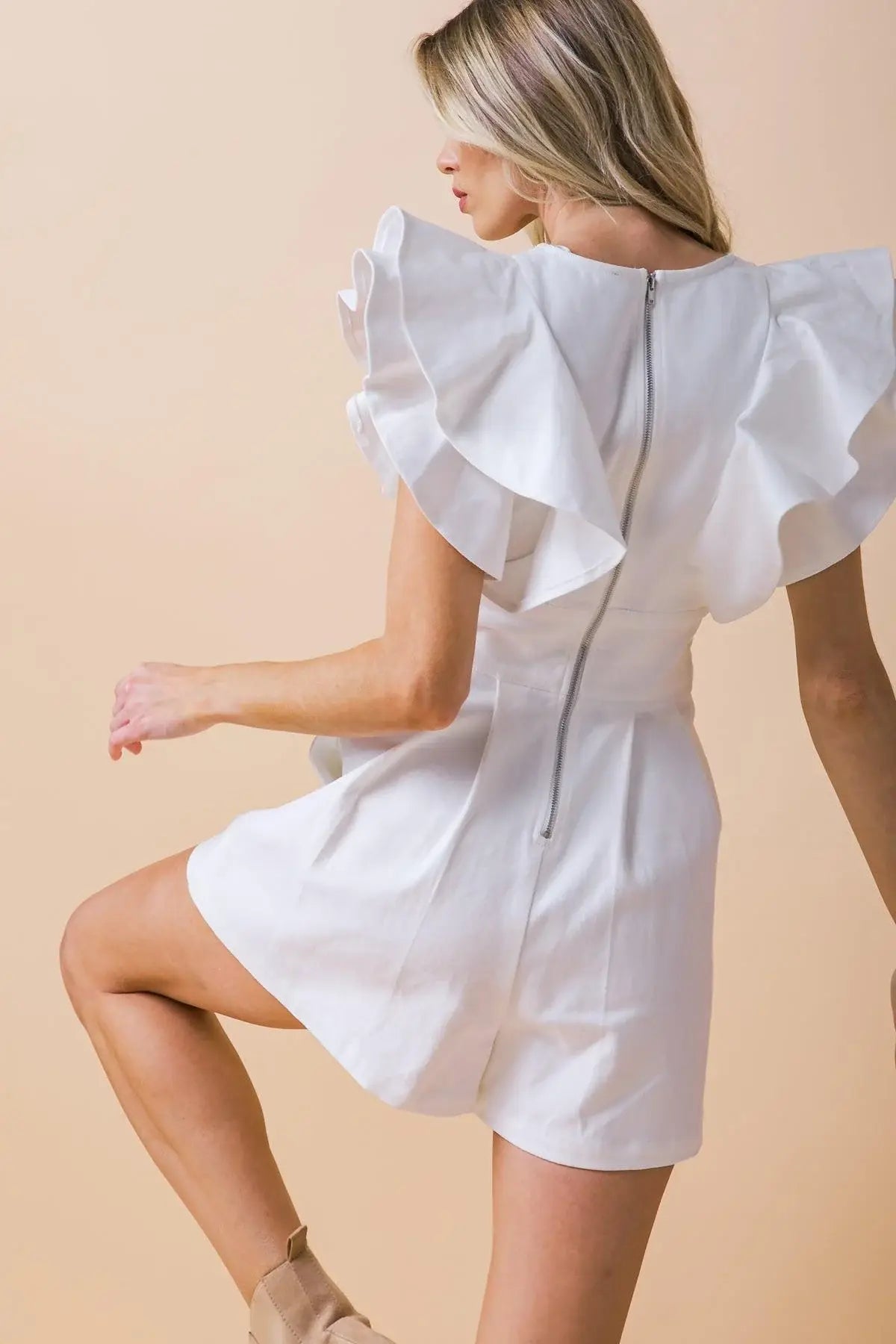 CHILLY MOMENT TWILL ROMPER - Flying Tomato - Flyclothing LLC