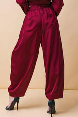 POWERFUL CHARM WOVEN SATIN PANTS - Flying Tomato - Flyclothing LLC