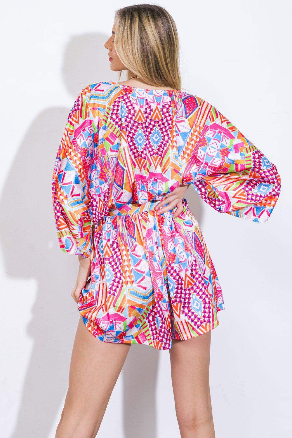 IN THE LEAVES WOVEN ROMPER - Flying Tomato - Flyclothing LLC